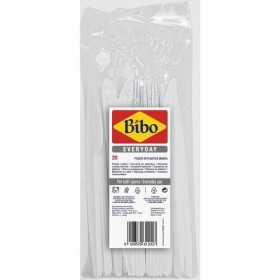 BIBO 20 COLTELLI IN PLASTICA BIANCHI BIBO 20 COLTELLI IN PLASTICA BIANCHI