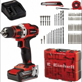 Einhell Avvitatore TE-CD 18/40 Li +69 batteria li-i 18v 2.5ah con 69 accessori Einhell Avvitatore TE-CD 18/40 Li +69 batteria li-i 18v 2.5ah