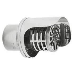 FUMAIOLO TERMINALE INOX MODELLO ORIZZONTALE D. 100 FUMAIOLO TERMINALE INOX MODELLO ORIZZONTALE D. 100