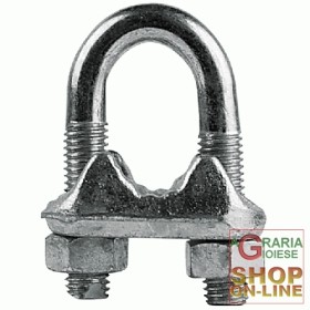 MORSETTI PER FUNE ACCIAIO ZINCATO N. 6 PZ. 3 MORSETTI PER FUNE ACCIAIO ZINCATO N. 6 PZ. 3