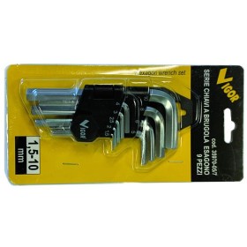 VIGOR SERIE CHIAVI A BRUGOLA HEX 9 PZ SUPPORTO 1,5-10 MM VIGOR SERIE CHIAVI A BRUGOLA HEX 9 PZ SUPPORTO 1,5-10 MM