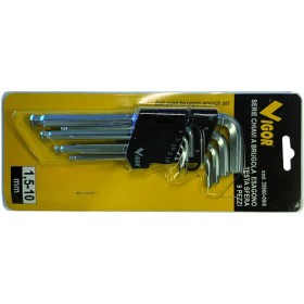 VIGOR SERIE CHIAVI A BRUGOLA HEX T.SFERA 9 PZ SUPP 1,5-10 MM VIGOR SERIE CHIAVI A BRUGOLA HEX T.SFERA 9 PZ SUPP 1,5-10 MM