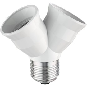 ADATTATORE PER 2 LAMPADE E27 CON ATTACCO E27 ADATTATORE PER 2 LAMPADE E27 CON ATTACCO E27