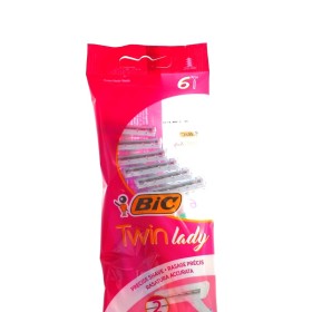 BIC RASOIO TWIN LADY 2 LAME SENSITIVE 6 PZ. BIC RASOIO TWIN LADY 2 LAME SENSITIVE 6 PZ.
