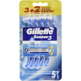 Gillette Sensor3 Cool Rasoio Da Uomo Usa E Getta PZ. 3+2 Gillette Sensor3 Cool Rasoio Da Uomo Usa E Getta PZ. 3+2