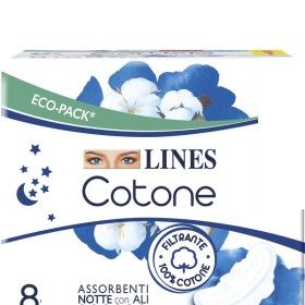 LINES COTONE NOTTE CON ALI 8 PZ 5457 LINES COTONE NOTTE CON ALI 8 PZ 5457