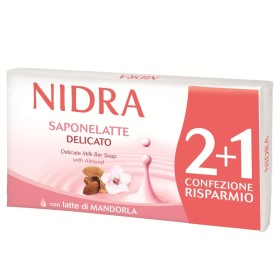 NIDRA SAPONETTALATTE MANDORLA 90 GRAMMI 2 + 1 PEZZI NIDRA SAPONETTALATTE MANDORLA 90 GRAMMI 2 + 1 PEZZI
