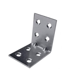 PIASTRA ANGOLARE ZINCATA GIUNZIONE 8 FORI S. MM 2,0 CM. 4x4x3 PIASTRA ANGOLARE ZINCATA GIUNZIONE 8 FORI S. MM 2,0 CM. 4x4x3