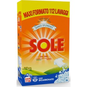 SOLE DETERSIVO BUCATO IN POLVERE BIANCO SPENDENTE CON BICARBONATO 112 MISURINI SOLE DETERSIVO BUCATO IN POLVERE BIANCO SPENDENTE CON BICARBONATO 112 MISURINI