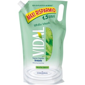 VIDAL SAPONE LIQUIDO MANI IDRATANTE WHITE MUSK MUSCHIO BIANCO BUSTA LT. 1,5 VIDAL SAPONE LIQUIDO MANI IDRATANTE WHITE MUSK MUSCHIO BIANCO BUSTA LT. 1,5