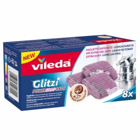 VILEDA GLITZI PAGLIETTE SAPONATE IN LANA DI ACCIAIO PZ. 8 VILEDA GLITZI PAGLIETTE SAPONATE IN LANA DI ACCIAIO PZ. 8