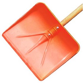 VIGOR PALA SPINGINEVE IN ABS ARANCIO CON MANICO cm. 44x38p. VIGOR PALA SPINGINEVE IN ABS ARANCIO CON MANICO cm. 44x38p.