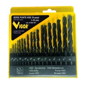 VIGOR SERIE PUNTE HSS SCAT.PLASTICA PZ.19 MM. 1-10 VIGOR SERIE PUNTE HSS SCAT.PLASTICA PZ.19 MM. 1-10