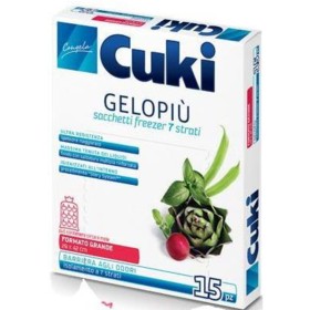 CUKI GELOPIÙ SACCHETTI FREEZER - FORMATO GRANDE - 15 SACCHETTI - LT 6.0 - CM 29X42 CUKI GELOPIÙ SACCHETTI FREEZER - FORMATO GRANDE - 15 SACCHETTI