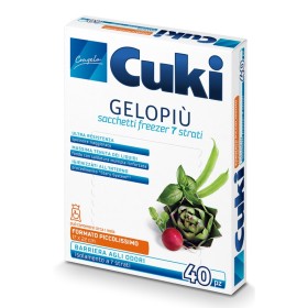 CUKI GELOPIÙ SACCHETTI FREEZER - FORMATO PICCOLISSIMO - 40 SACCHETTI - LT 0.7 - CM 17X22 CUKI GELOPIÙ SACCHETTI FREEZER - FORMATO PICCOLISSIMO - 40