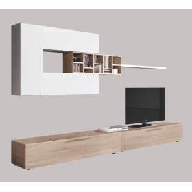 KIT PARETE ATTREZZATA DECO BIANCO-ROVERE cm.260x42x32h. KIT PARETE ATTREZZATA DECO BIANCO-ROVERE cm.260x42x32h.