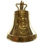 Campana in ottone commemorazione Papa Francesco dimensione mm. 98 x 130h