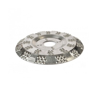 DISCO IN ACCIAIO INOX ABRASIVO GRATTINO PER LEGNO-PVC cm.