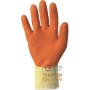 GUANTO COTONE POLIESTERE  PALMO RICOPERTO IN GOMMA  COLORE ARANCIO  TG  S 7 M 8 L 9 XL 10