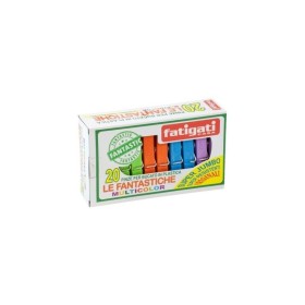 FATIGATI MOLLETTE JUMBO COLORATE 20PZ FATIGATI MOLLETTE JUMBO COLORATE 20PZ