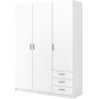 KIT ARMADIO SPRINT 3 ANTE E 3 CASSETTI  BIANCO cm.147x50x200h