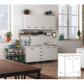 KIT CUCINA BASE CON 2 ANTE cm.80x50x85h. BIANCO KIT CUCINA BASE CON 2 ANTE cm.80x50x85h. BIANCO