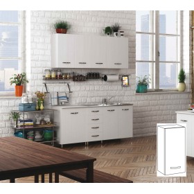 KIT CUCINA PENSILE CON 1 ANTA cm.40x30x72h. BIANCO. KIT CUCINA PENSILE CON 1 ANTA cm.40x30x72h. BIANCO.