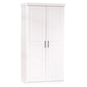 KIT ARMADIO 2 ANTE E RIPIANO INTERNO MASSELLO BIANCO cm. 95x55x190 h. KIT ARMADIO 2 ANTE E RIPIANO INTERNO MASSELLO BIANCO cm. 95x55x190 h.