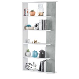 KIT LIBRERIA ALIDA BIANCO CEMENTO cm. 90x25x180h. KIT LIBRERIA ALIDA BIANCO CEMENTO cm. 90x25x180h.