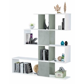 KIT LIBRERIA ZIG-ZAG BIANCO CEMENTO cm. 145x29x145h. KIT LIBRERIA ZIG-ZAG BIANCO CEMENTO cm. 145x29x145h.
