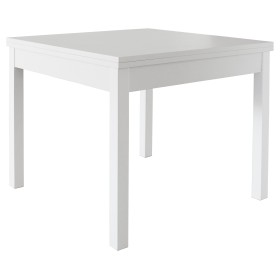 KIT TAVOLO cm. 90x90/180 LIBRO BIANCO FRASSINO KIT TAVOLO cm. 90x90/180 LIBRO BIANCO FRASSINO