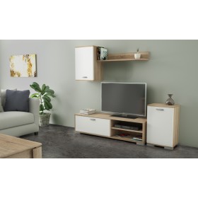 KIT PARETE ATTREZZATA ROVERE BIANCO 170x36x190h. KIT PARETE ATTREZZATA ROVERE BIANCO 170x36x190h.