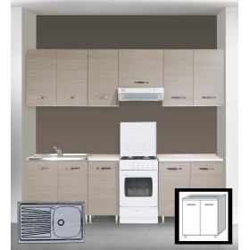 LAVELLO INOX 1 VASCA DX+GOCC. SX cm.80 LAVELLO INOX 1 VASCA DX+GOCC. SX cm.80