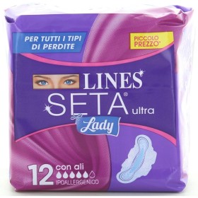 LINES SETA LADY CON ALI 12 PZ ASSORBENTI LINES SETA LADY CON ALI 12 PZ ASSORBENTI