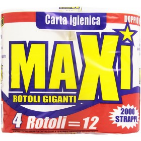 MAXI CARTA IGIENICA 4 ROTOLI 2V LISCIA MAXI CARTA IGIENICA 4 ROTOLI 2V LISCIA