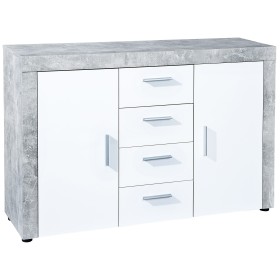 MOBILE CON 2 ANTE E 4 CASSETTI BIANCO BETON. MOBILE CON 2 ANTE E 4 CASSETTI BIANCO BETON.