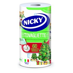 NICKY TOVAGLIETTE NATALE ROTOLO 60 PZ NICKY TOVAGLIETTE NATALE ROTOLO 60 PZ