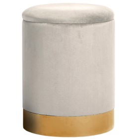 POUFF TONDO BEIGE cm. 31x38h. POUFF TONDO BEIGE cm. 31x38h.