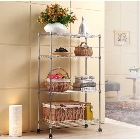 SCAFFALE AMERICA ACCIAIO 4 PIANI cm. 35x60x17h. SCAFFALE AMERICA ACCIAIO 4 PIANI cm. 35x60x17h.