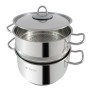 Tognana Vapor Set 3 Pezzi con Coperchio Cm. 22 Inox Steel Linea Vanitosa