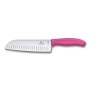 VICTORINOX COLELLO CUCINA SANTOKU MANICO FIBROX ROSA 6.8526.17L5B