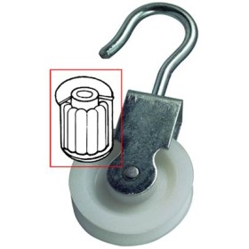 VIGOR CARRUCOLA CON CUSCINETTO ZINCATO GIRELLA NYLON DIA. MM. 50 VIGOR CARRUCOLA CON CUSCINETTO ZINCATO GIRELLA NYLON DIA. MM. 50