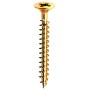 VITI A LEGNO IN ACCIAIO OTTONATO TE TP 5x60