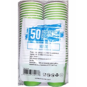 WE BIO BICCHIERINI DI CARTA VERDI PER CAFFE' ML. 75 PZ. 50 WE BIO BICCHIERINI DI CARTA VERDI PER CAFFE' ML. 75 PZ. 50