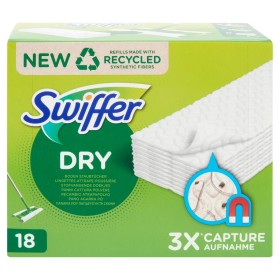 Swiffer Dry Panni Cattura Polvere per Scopa Swiffer - Ricarica 18 Panni Swiffer Dry Panni Cattura Polvere per Scopa Swiffer - Ricarica 18 Panni