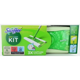 SWIFFER KIT 2 IN 1 PREASSEMBLATO E 8 PANNI CATTURA POLVERE E 3 PANNI WET SWIFFER KIT 2 IN 1 PREASSEMBLATO E 8 PANNI CATTURA POLVERE E 3 PANNI WET