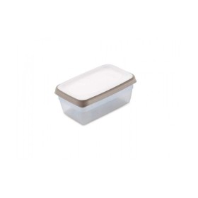 CONTENITORE FRIGO CIAO FRESCO LT. 0,6 COPERCHIO BIANCO/TORTORA CHIARO cm 15x10x6h. CONTENITORE FRIGO CIAO FRESCO LT. 0,6 COPERCHIO BIANCO/TORTORA