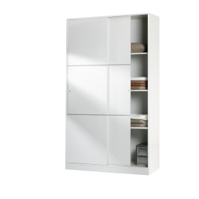 KIT ARMADIO 2 ANTE SCORREVOLI BIANCO LUCIDO cm.120x50x200h. KIT ARMADIO 2 ANTE SCORREVOLI BIANCO LUCIDO cm.120x50x200h.
