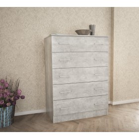 KIT CASSETTIERA 5 CASSETTI CEMENTO cm.80x111x45h. KIT CASSETTIERA 5 CASSETTI CEMENTO cm.80x111x45h.