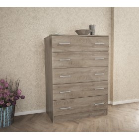 KIT CASSETTIERA 5 CASSETTI ROVERE cm.80x111x45h. KIT CASSETTIERA 5 CASSETTI ROVERE cm.80x111x45h.